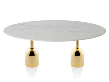 BALOK-2 - Oval iron coffee table for living room by Vela Arredamenti - view 2